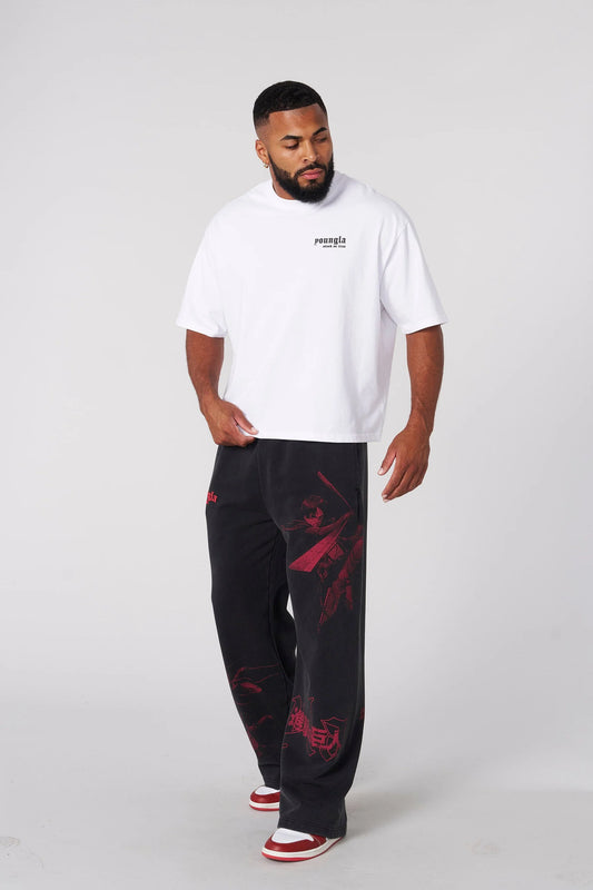 4186 - AOT© x YLA Cropped Tees "First Battle White"
