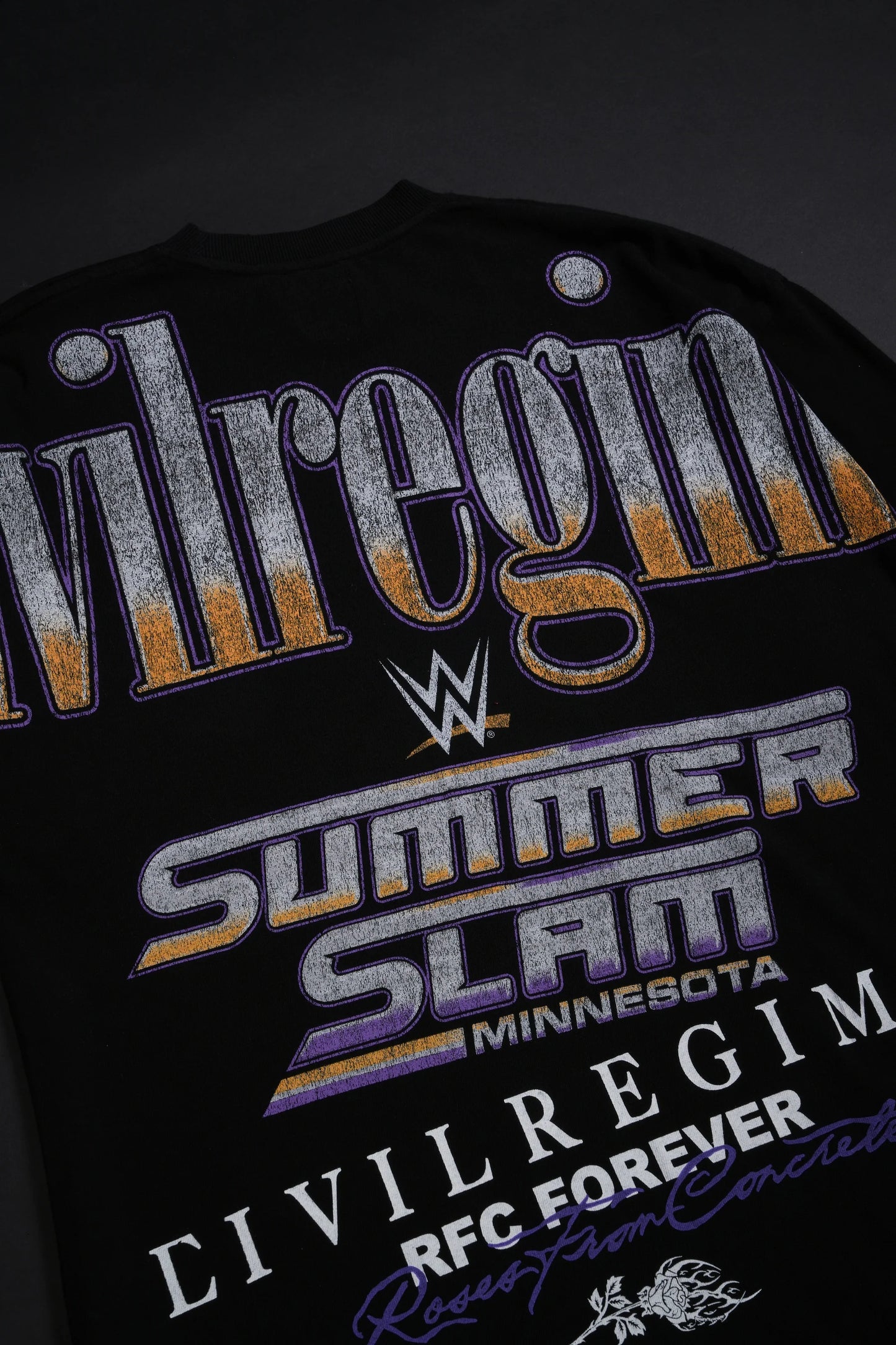 Summer Slam Chaos American Classic Oversized Tee in Black