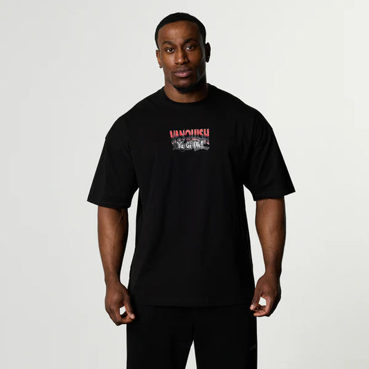 YU-GI-OH! RED EYES BLACK DRAGON BLACK OVERSIZED T SHIRT