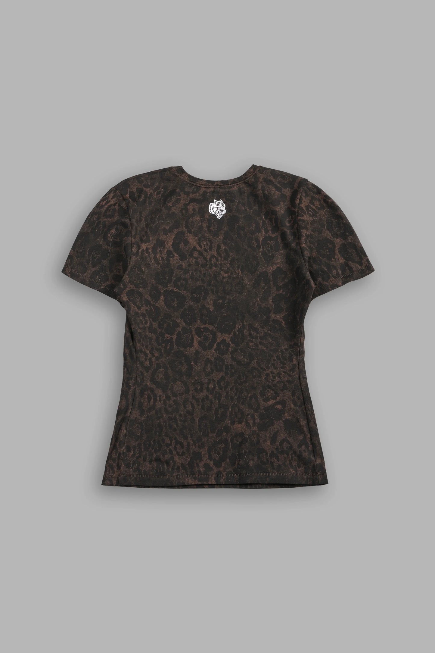 Minnie Mouse Hesh Eden Ss Tee in Darc Brown Leopard