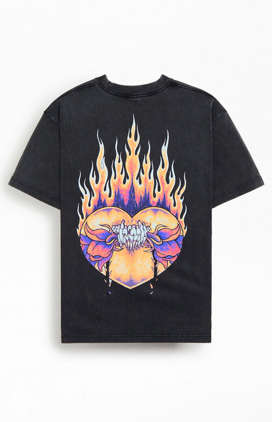 Metallica Burning Heart - Premium Vintage Tee
