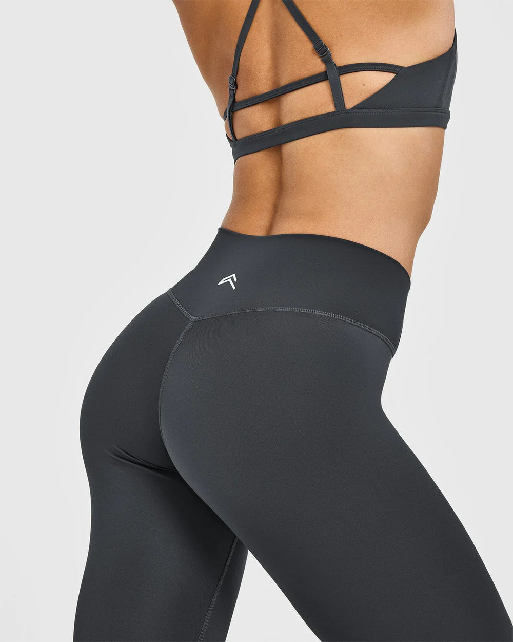 Timeless High Waisted Leggings with White Logo