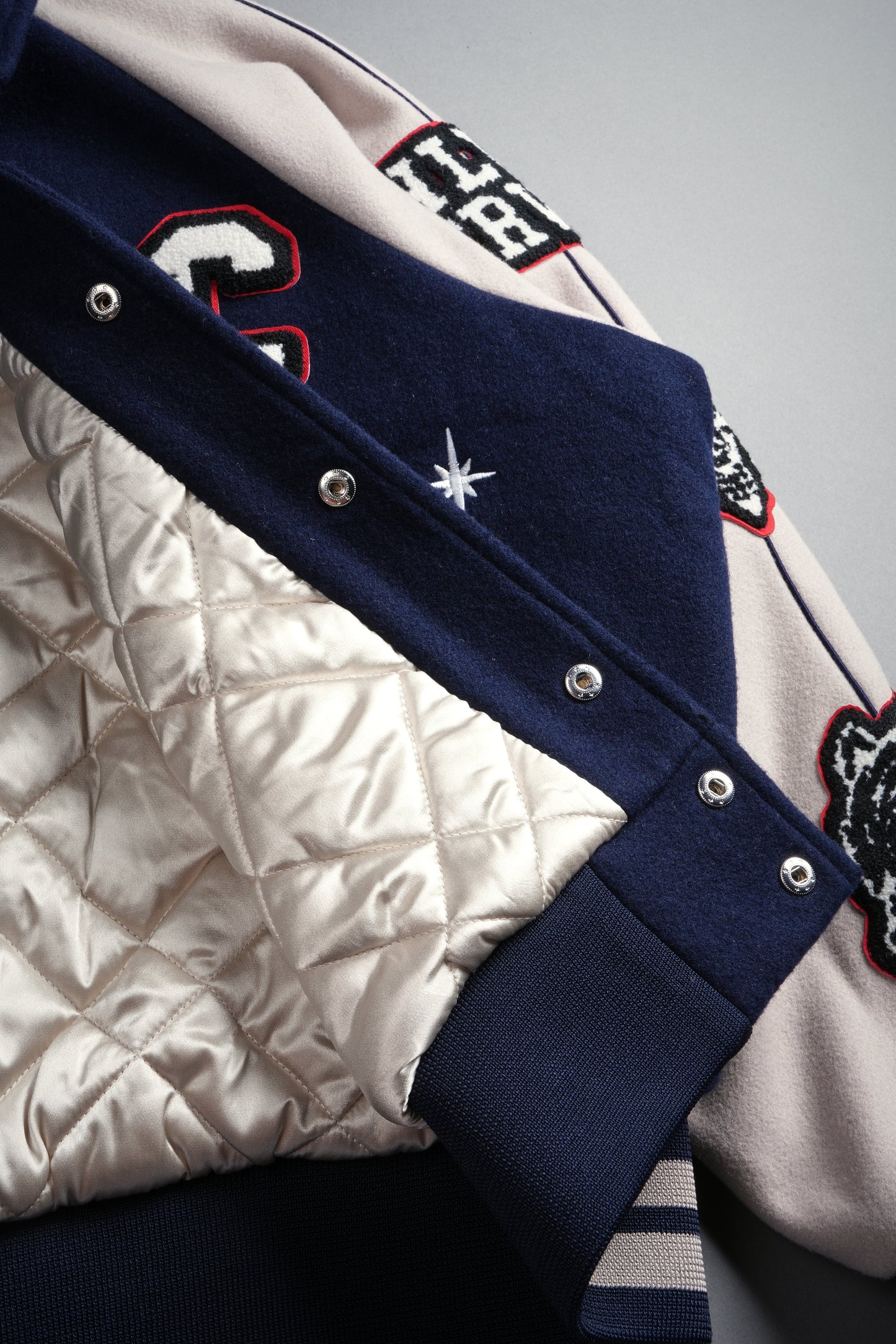 Mickey Mouse Wolves Club Roxy Box Cut Rudy Letterman Jacket