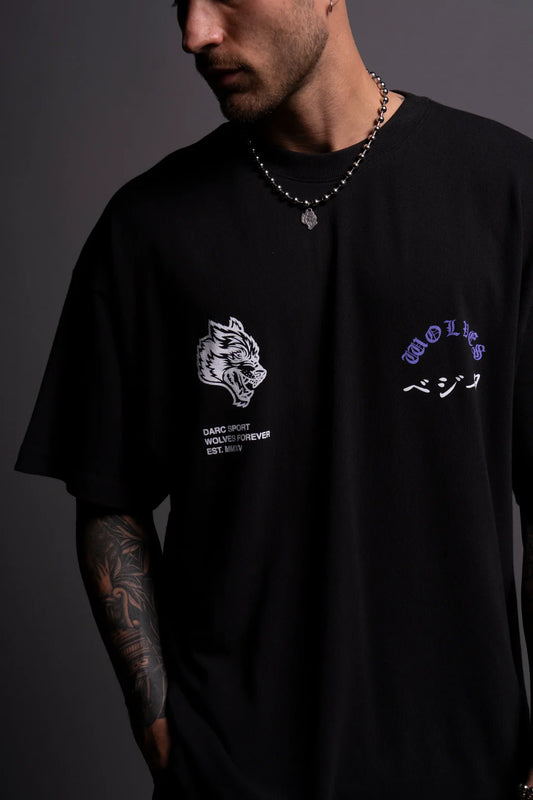 One Of Us "Premium" Oversized Tee in Black