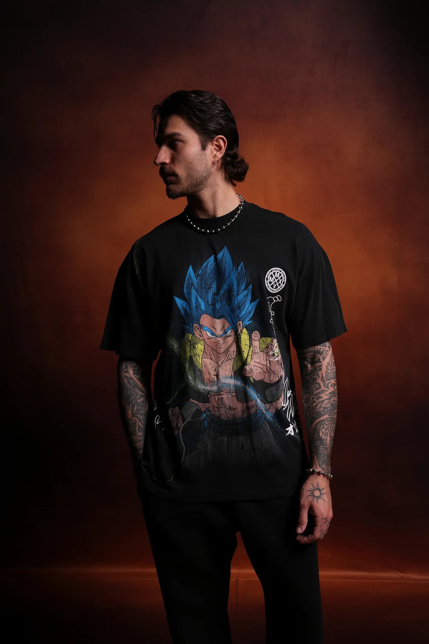 Broly vs SSJ Blue Gogeta Premium Oversized Tee