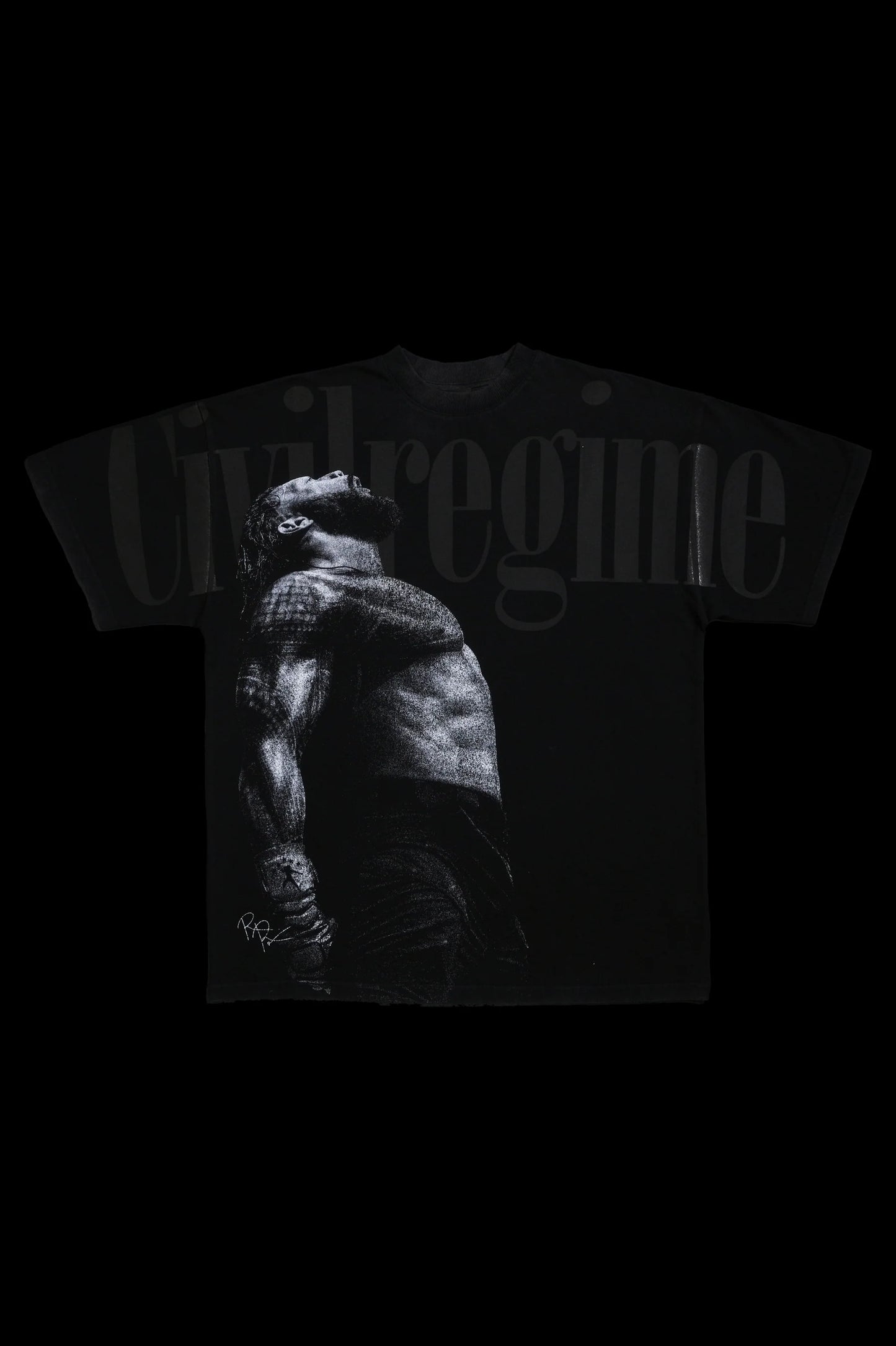 Reign Of Chaos American Classic Oversized Tee in Vintage Black