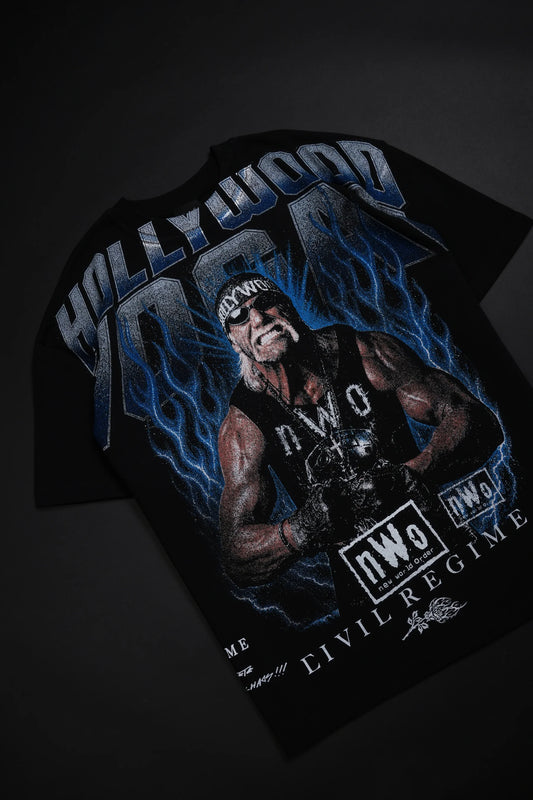 Hollywood Hogan American Classic Oversized Tee in Black