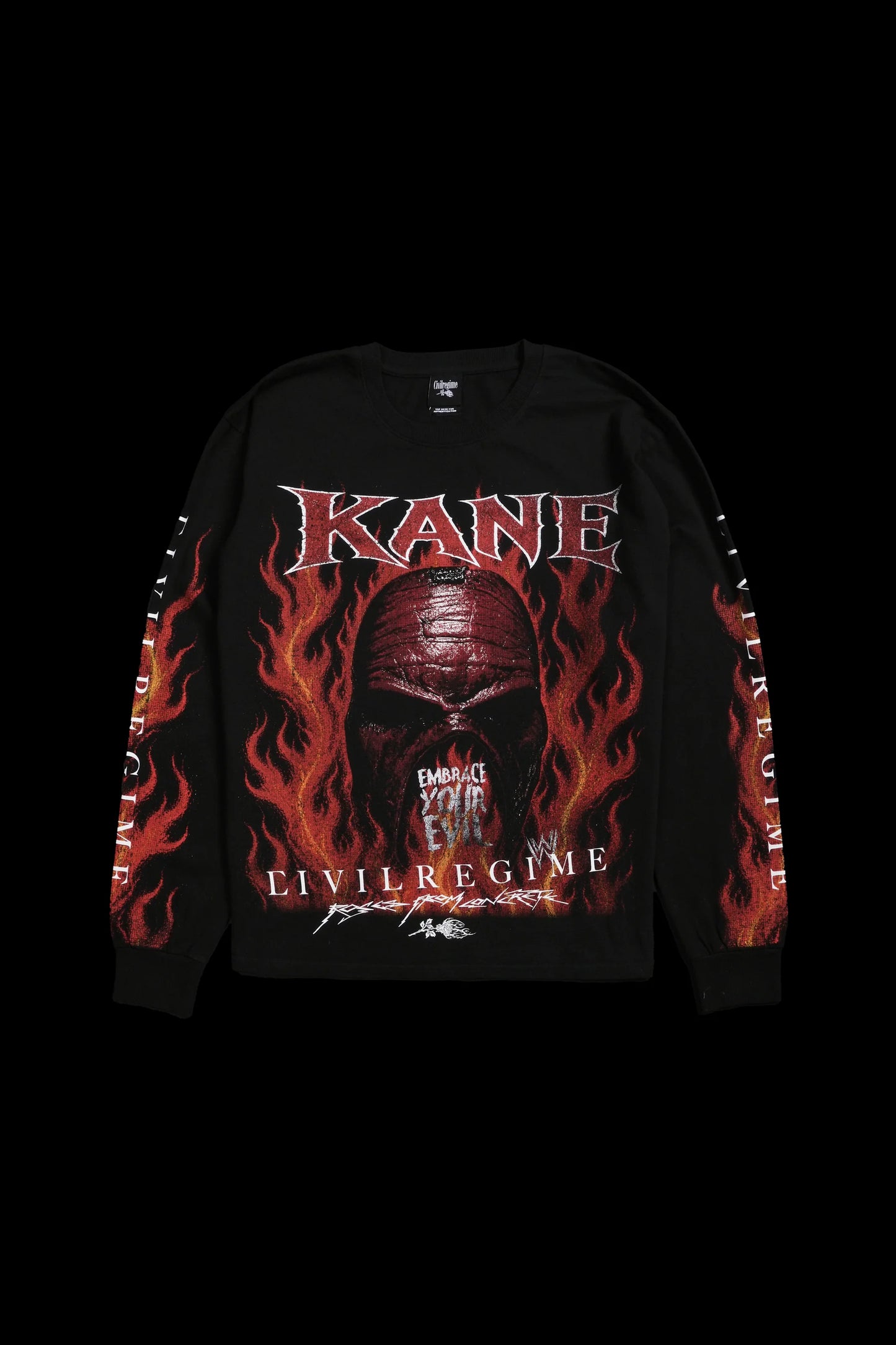 Inferno Monster Midnight L/S Tee in Black