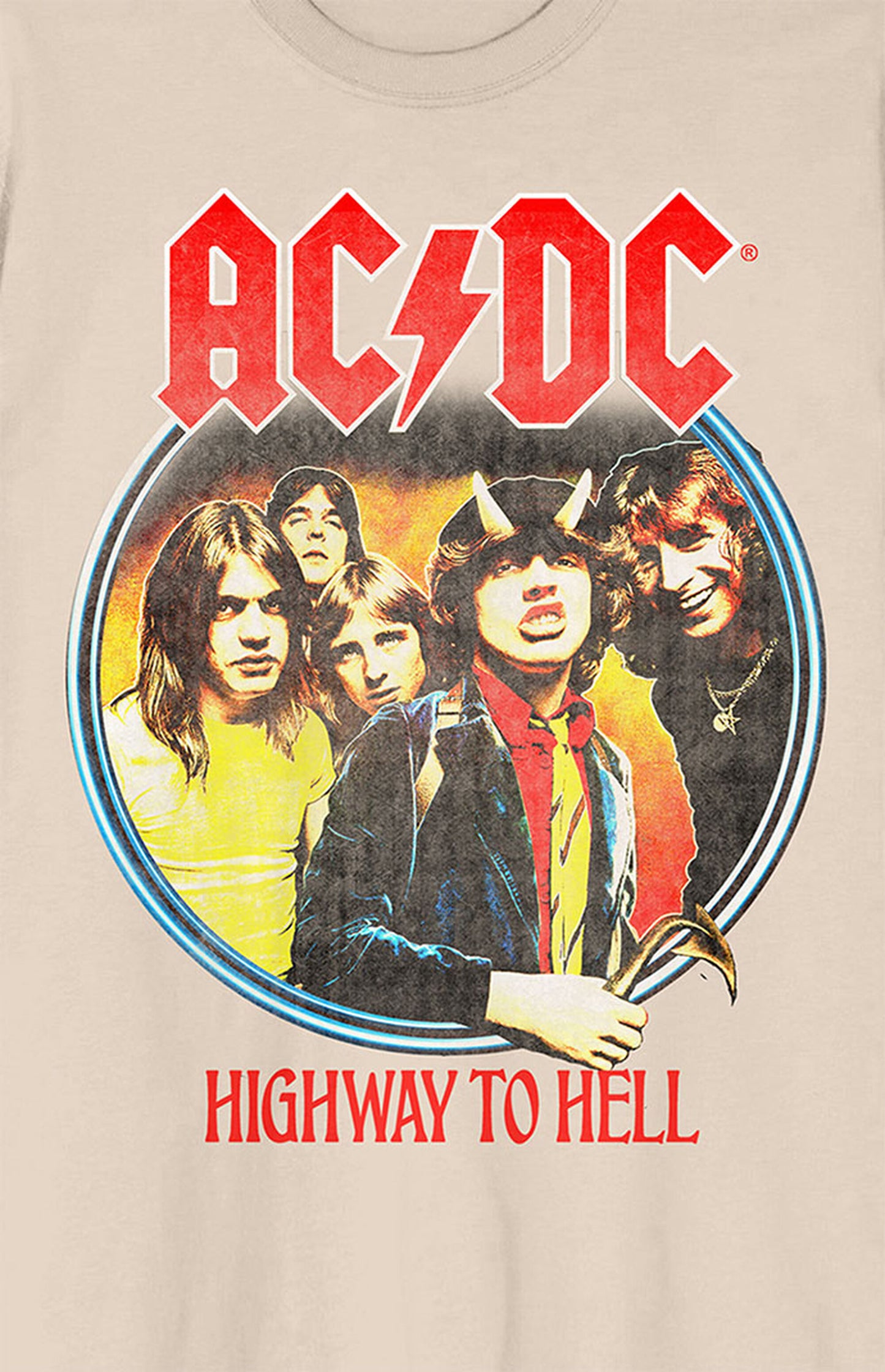 ACDC Highway to Hell - Premium Vintage Tee