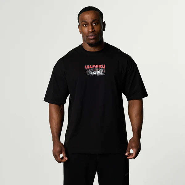 YU-GI-OH! RED EYES BLACK DRAGON BLACK OVERSIZED T SHIRT