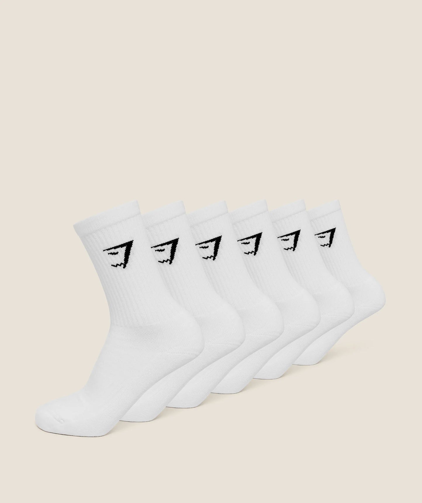 Crew Socks 6pk Blancas/Negras/Combinado