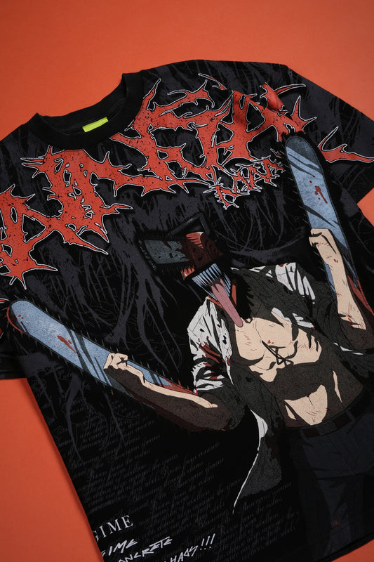 Chainsaws Chaos American Classic Oversized Tee