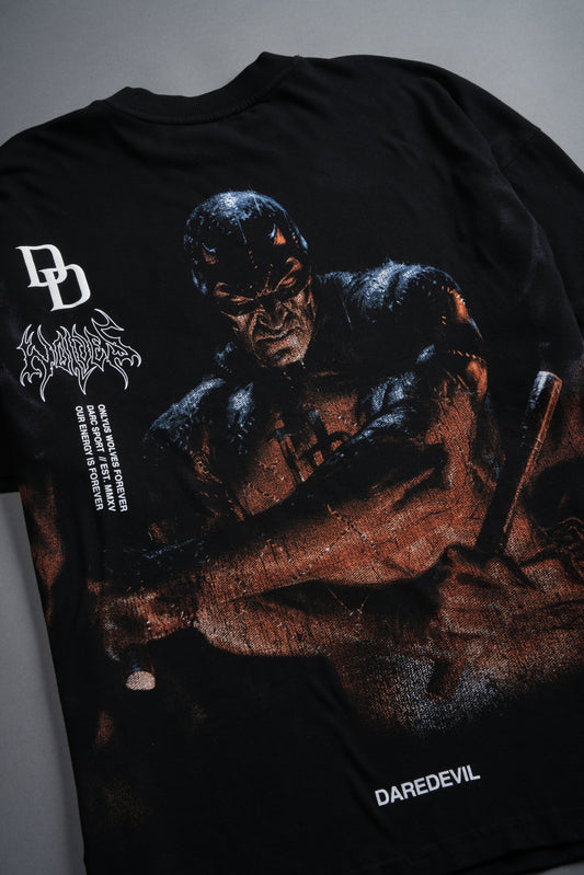 Devil In The Flames Premium Oversized Tee
