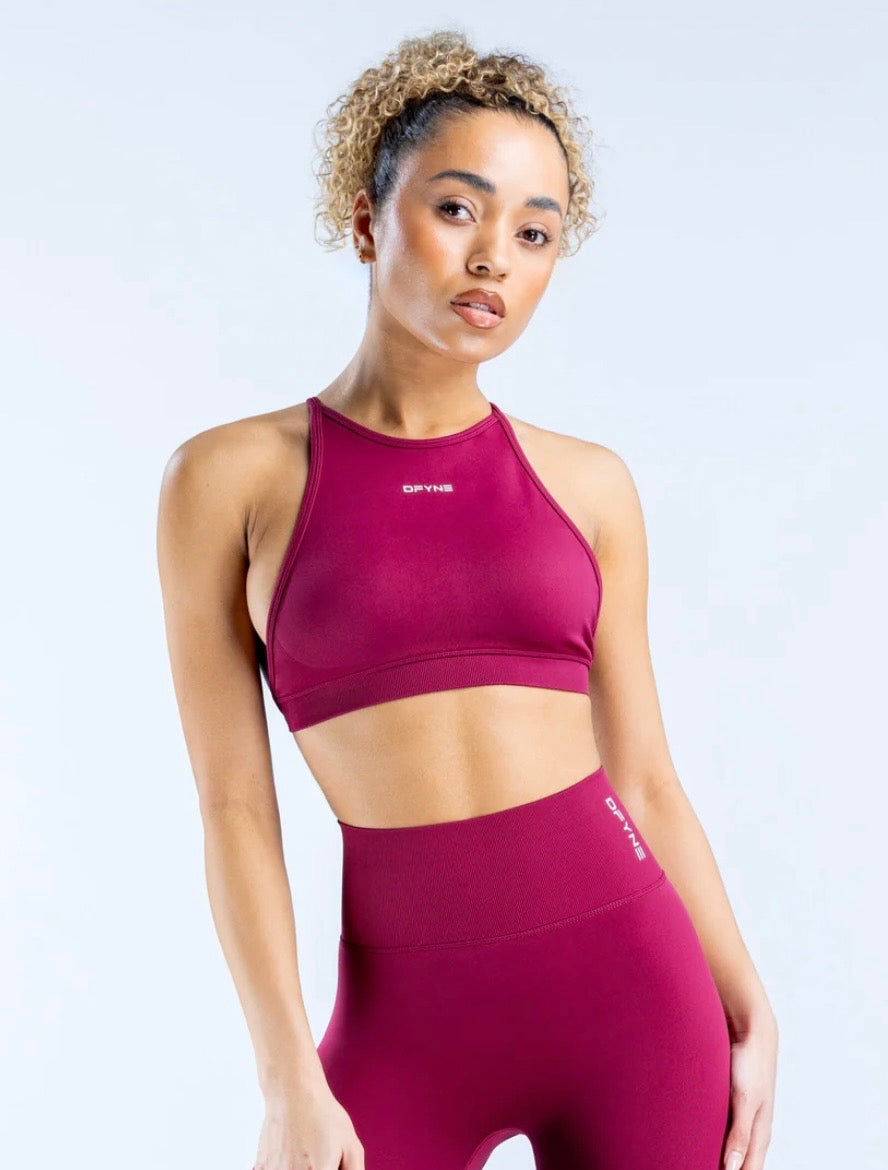 Dynamic High Neck Backless Sports Bra