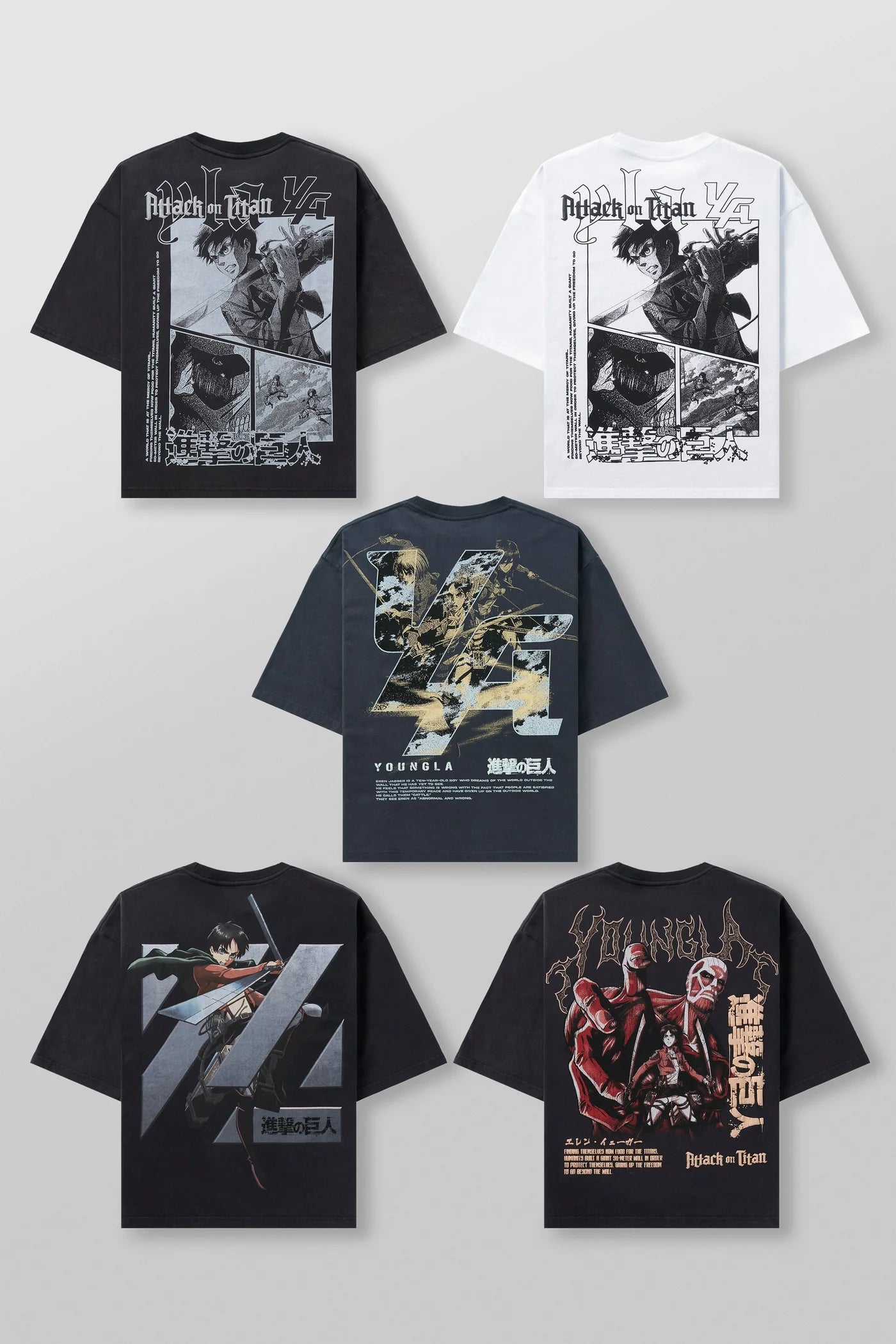 4186 - AOT© x YLA Cropped Tees "Bloc Eren"