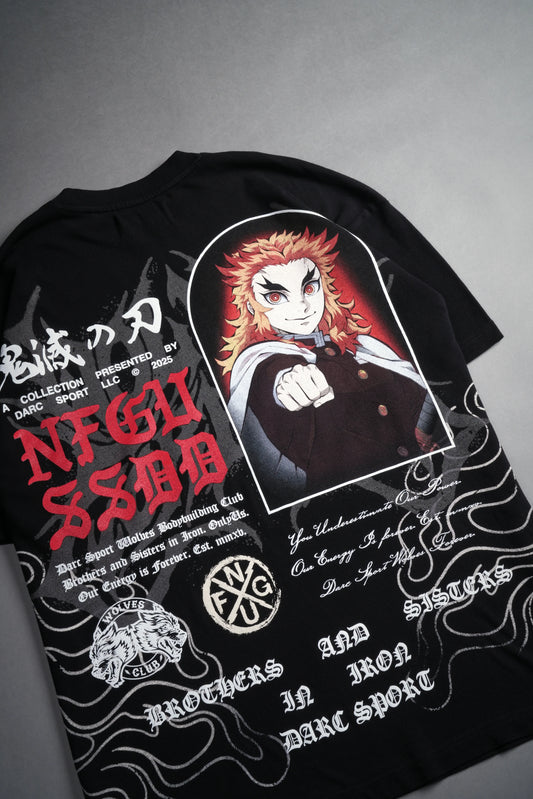 Flame Pillar "Premium" Oversized Tee