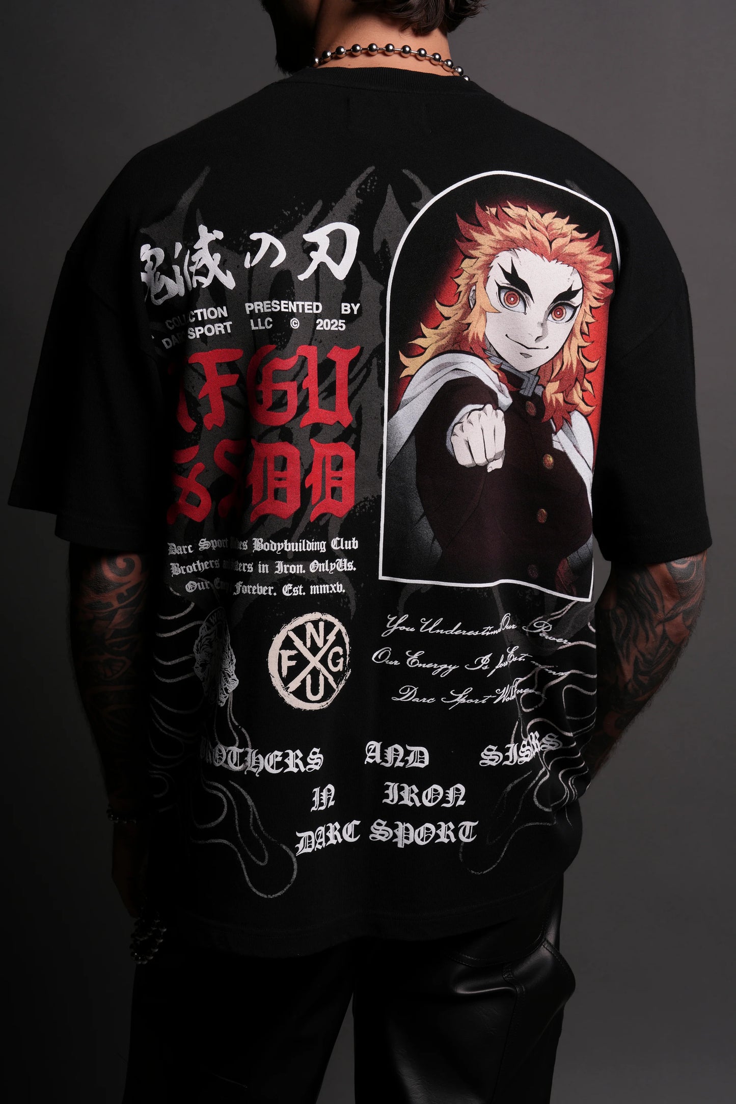 Flame Pillar "Premium" Oversized Tee