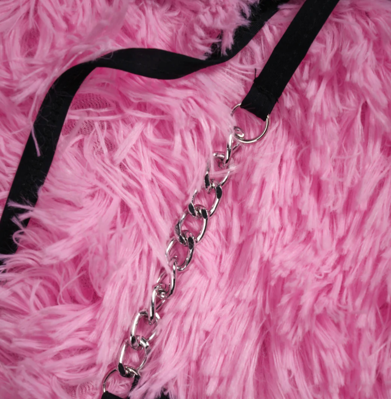 Blackout Baby Chainkini Top in Black