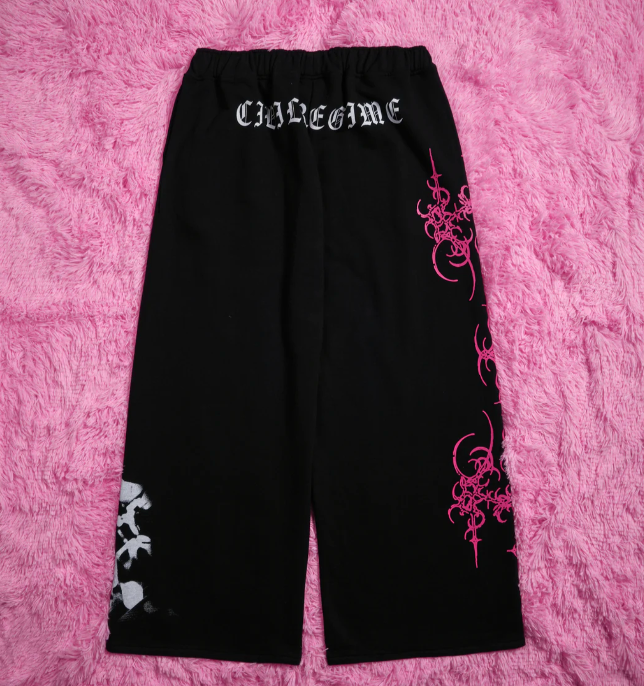 Petal With A Problem Wide Leg Fleece Pants