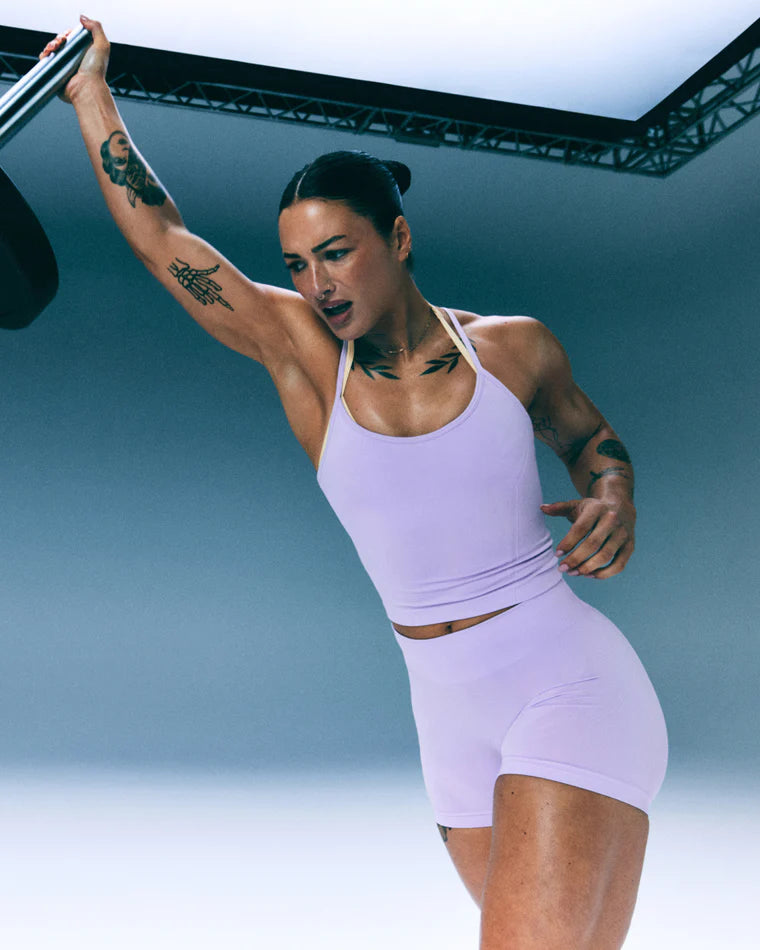 EnhanceLift™ Seamless Shorts with Grey Logo