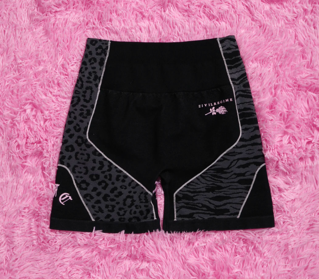 Pink Roses Kelly Seamless Shorts in Vintage Ashes