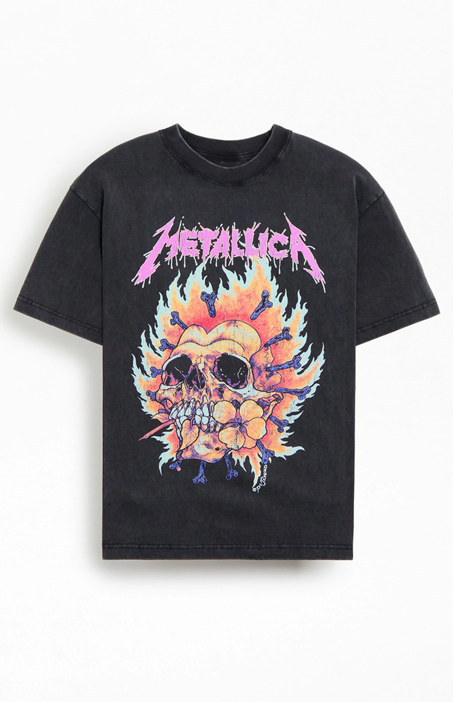 Metallica Burning Heart - Premium Vintage Tee