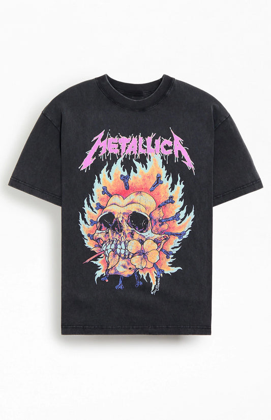 Metallica Burning Heart - Premium Vintage Tee