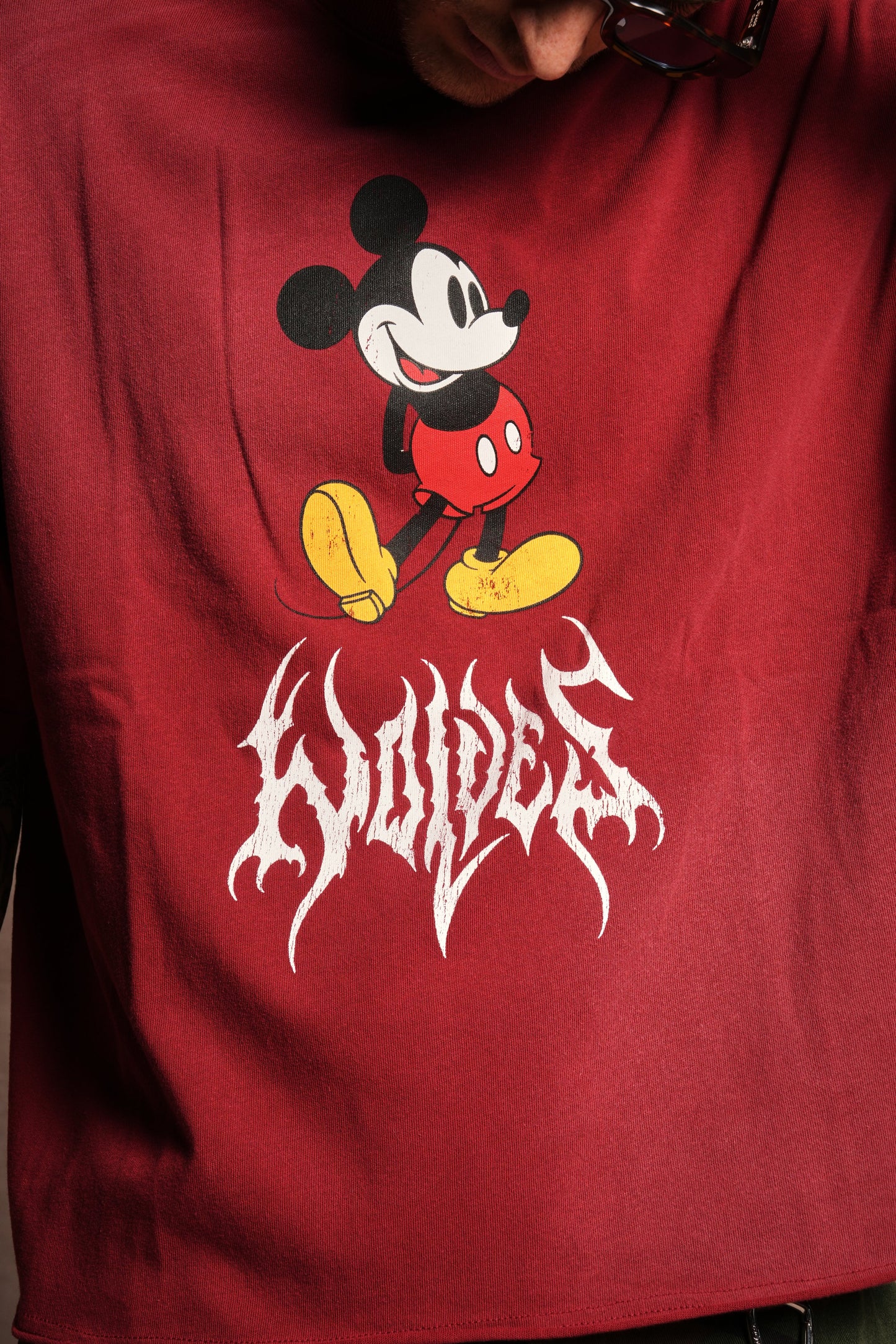 Mickey Mouse Hesh Premium Raw Hem Box Cut Tee