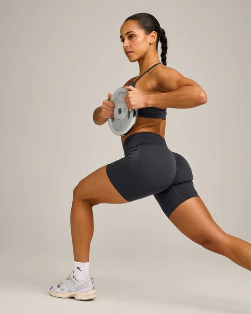 EnhanceLift™ Seamless Shorts with Grey Logo