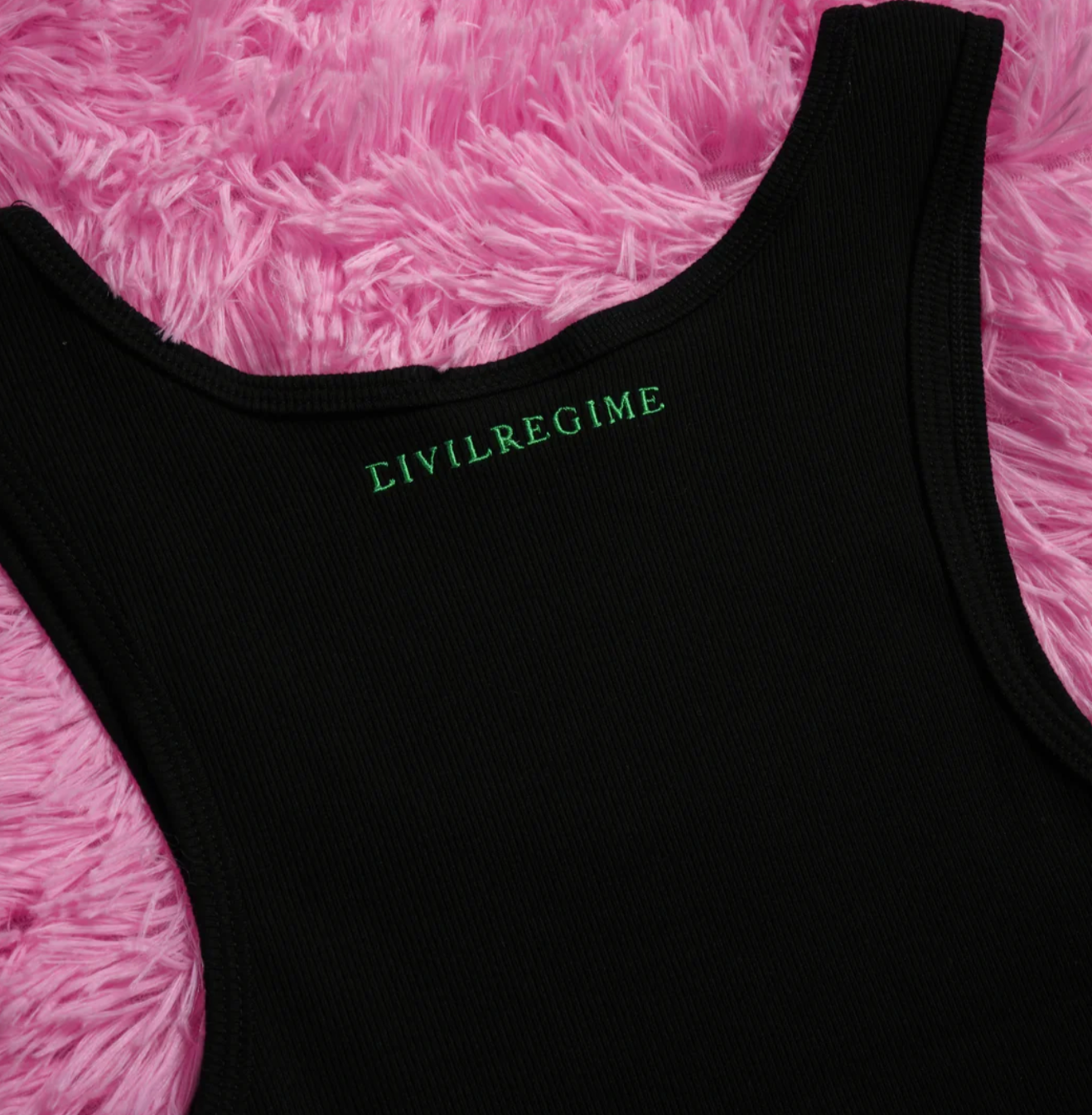 Bratz Forever Cropped Ribbed Tank in Black