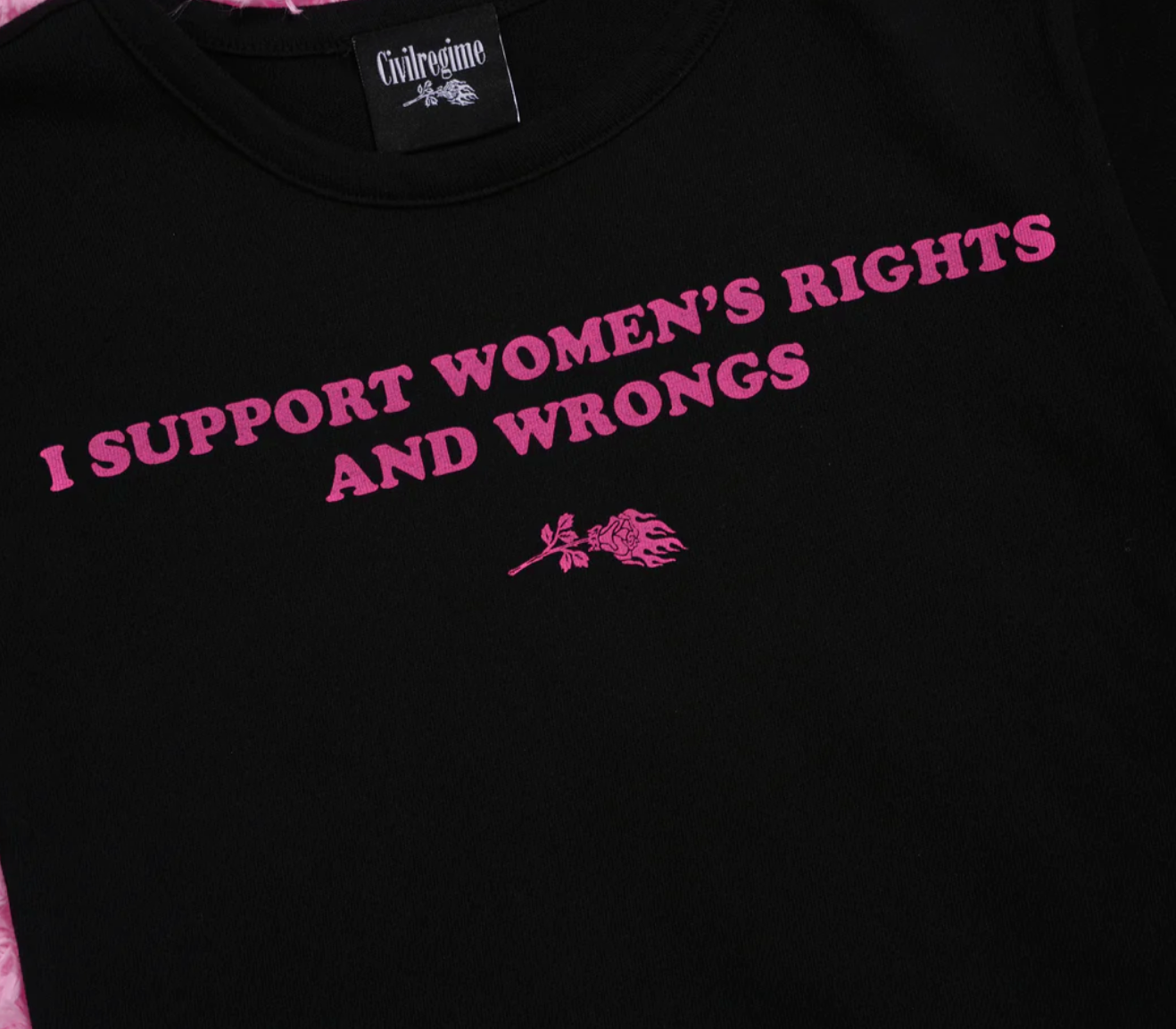 Justified Either Way Baby Tee in Black Regular price