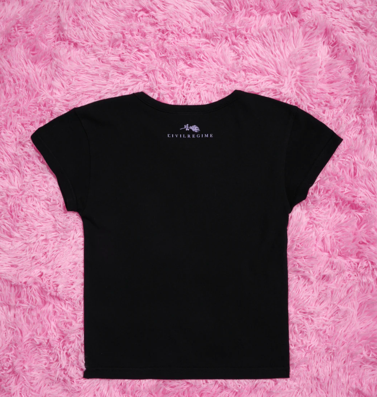 Come Over Baby Tee in Black