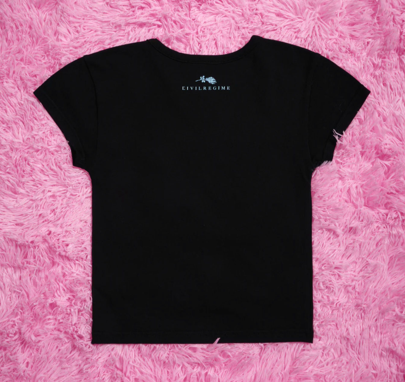 Obsessed With Me Baby Tee in Black