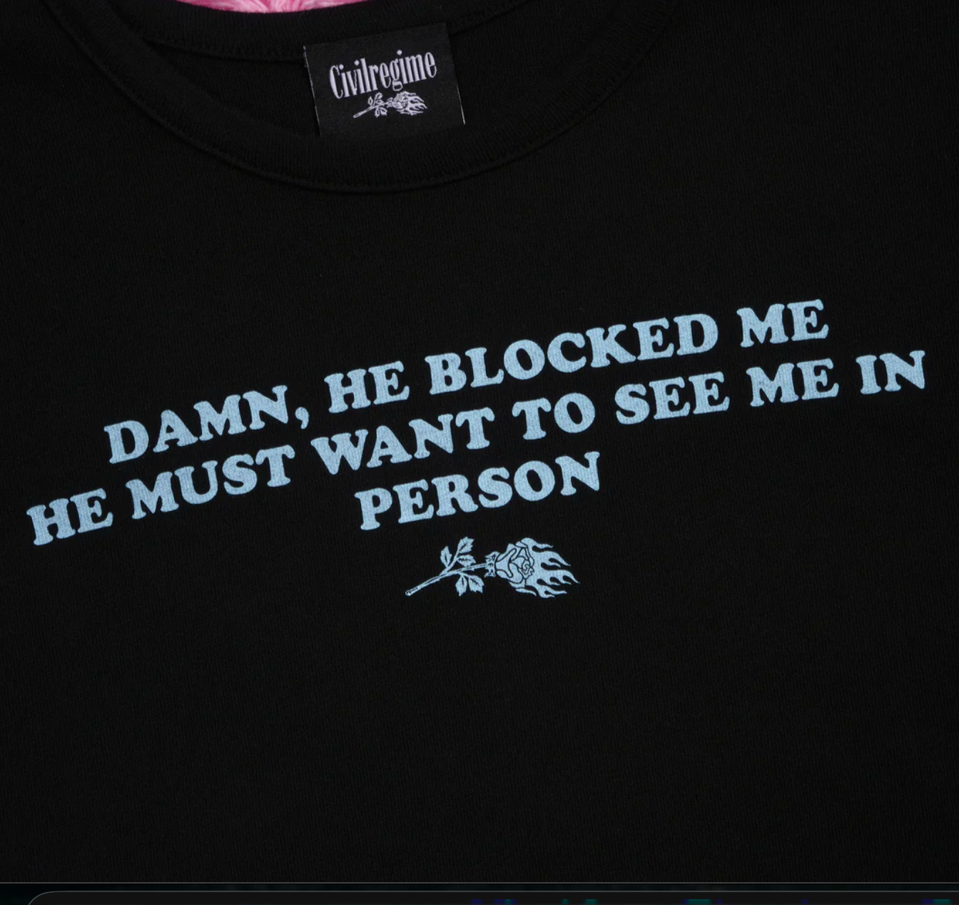 Obsessed With Me Baby Tee in Black
