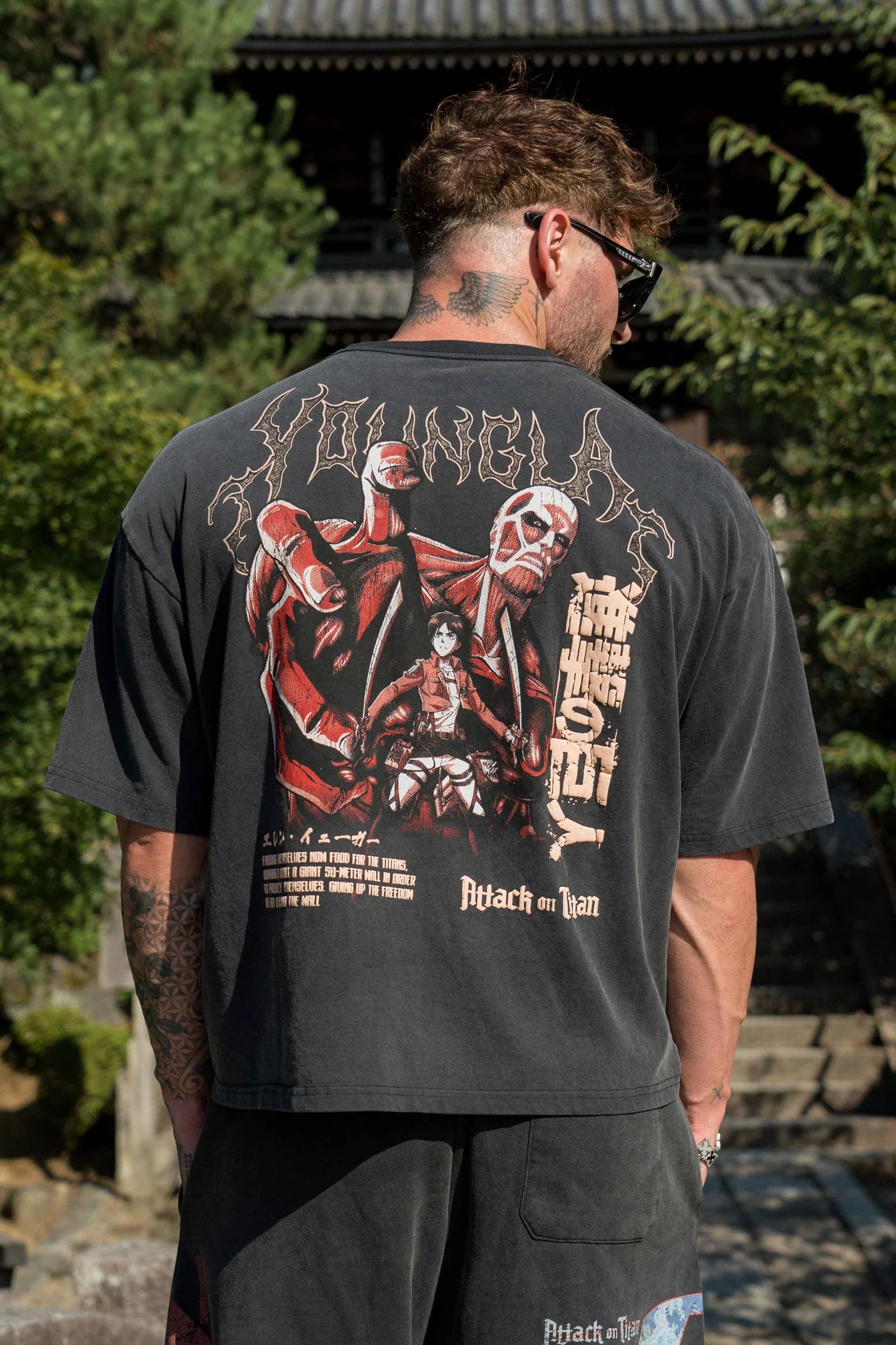 4186 - AOT© x YLA Cropped Tees "Defense of Trost"