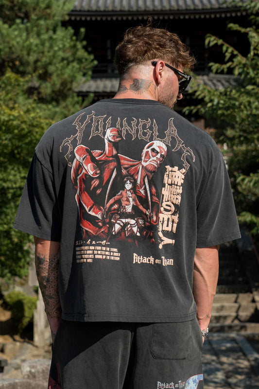 4186 - AOT© x YLA Cropped Tees "Defense of Trost"