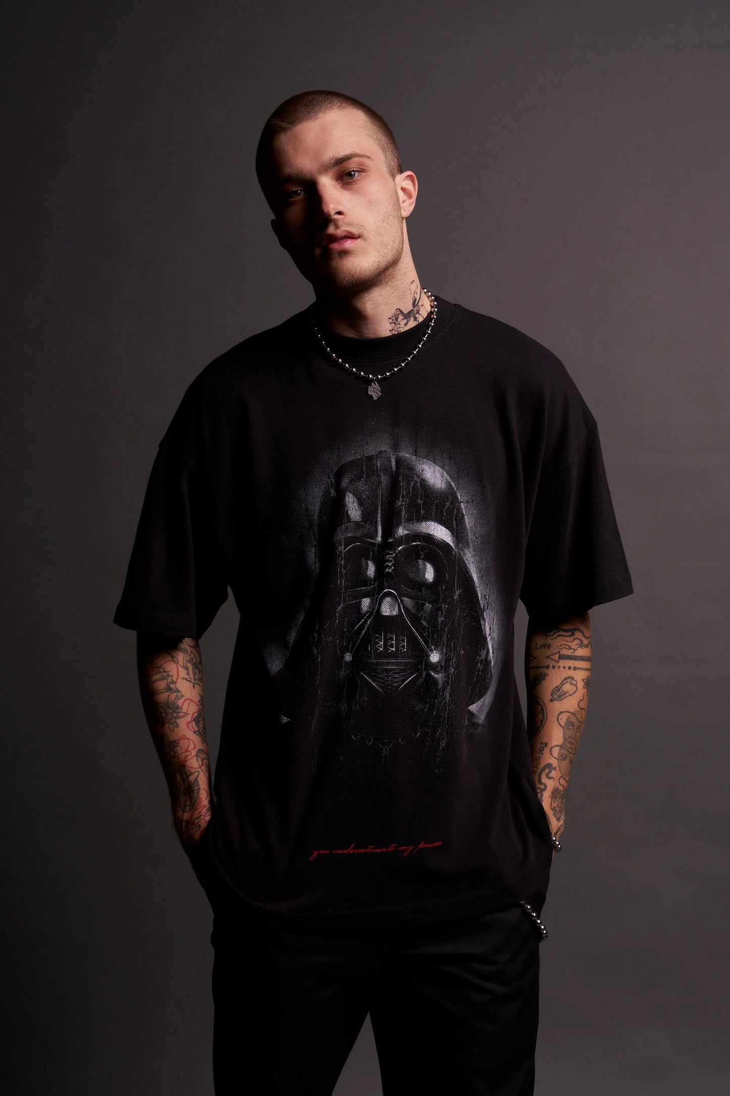 The Power Of The Dark Side Vader "Premium" Oversized Tee