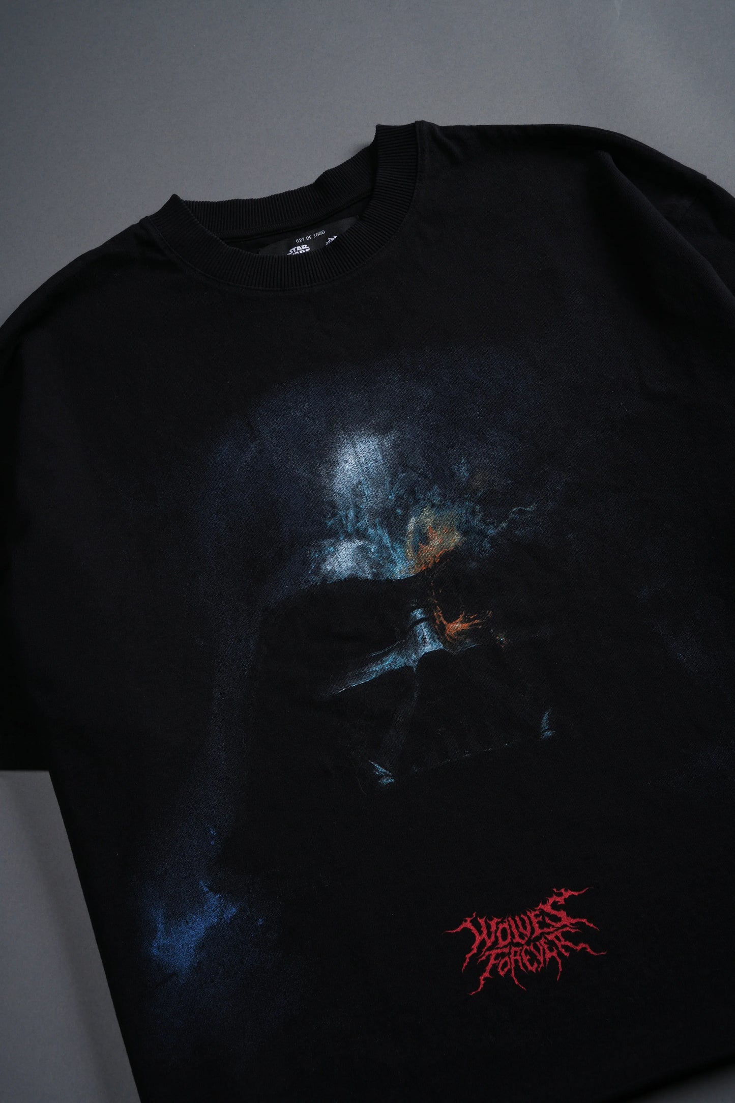 Vader Grunge Mid-Length Raw Hem Tee