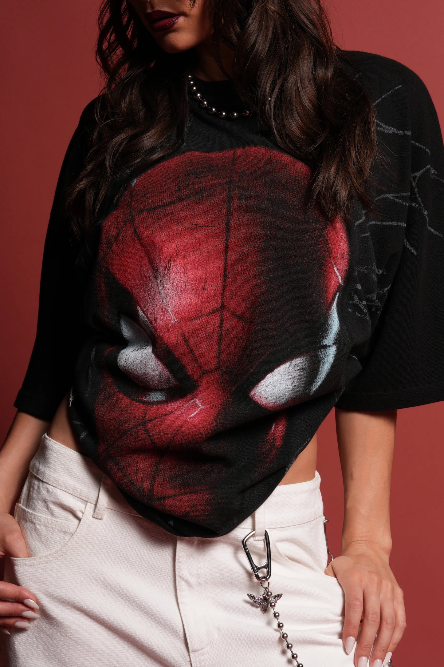 Web Of Darkness Premium Oversized Tee