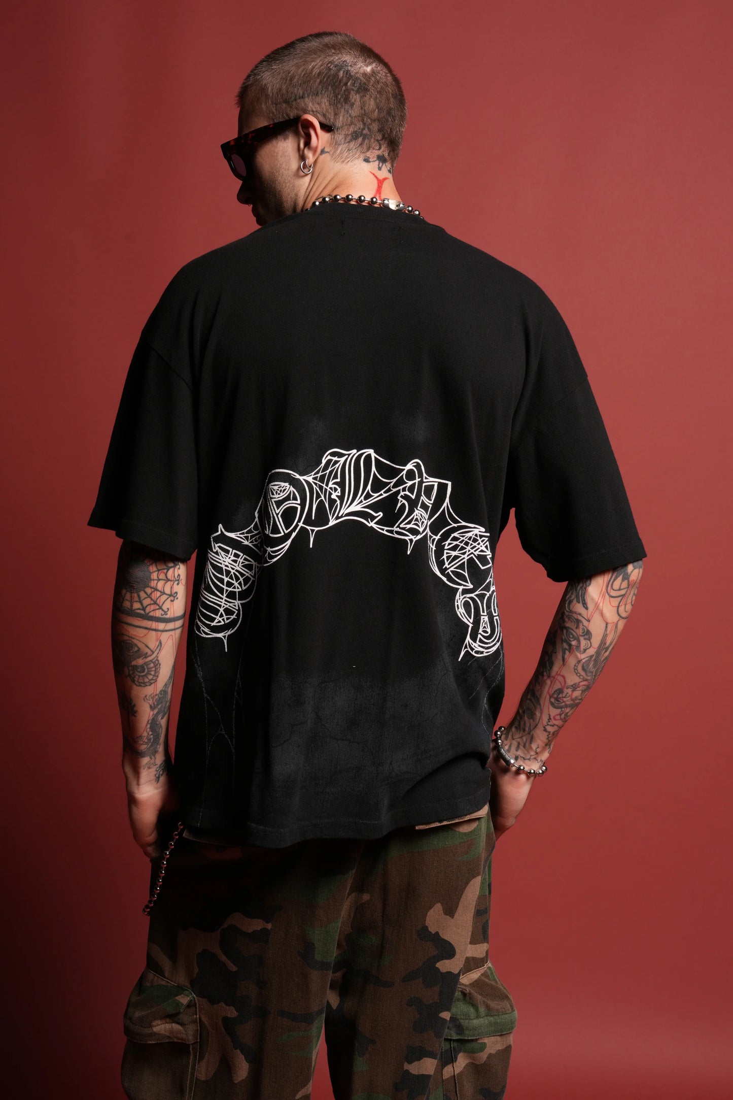 Web Of Darkness Premium Oversized Tee