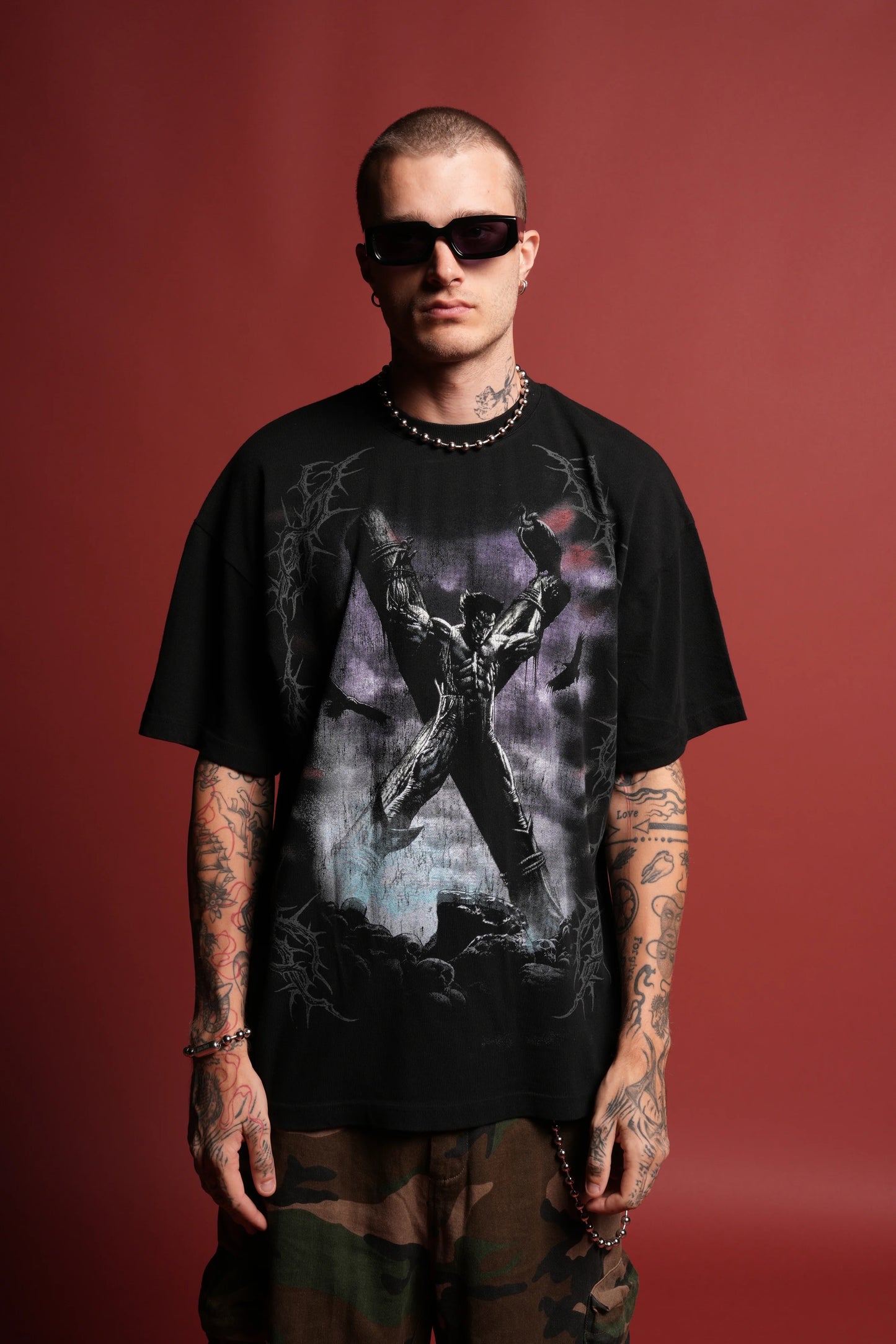 Wolverine Crucifix Premium Oversized Tee