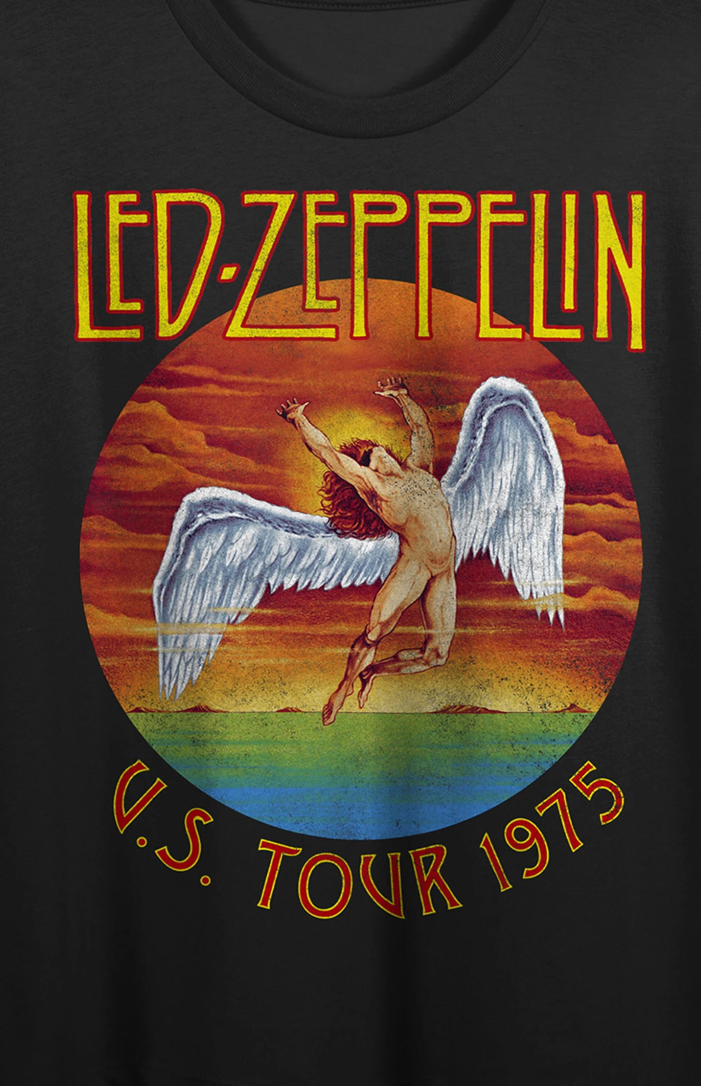 Led Zeppelin US Tour 1975 - Premium Vintage Tee
